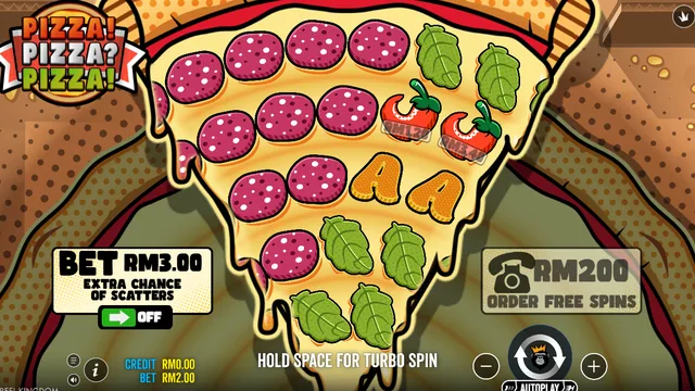 Skrin permainan PIZZA PIZZA PIZZA di Pragmatic Play BolehSpin