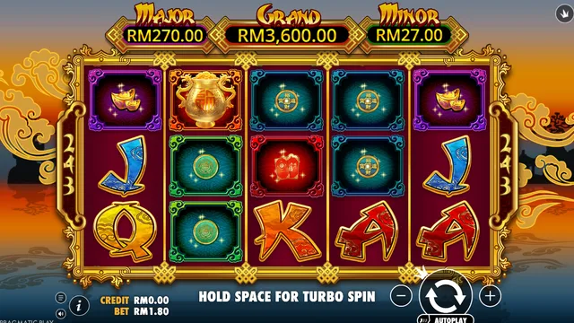 Skrin permainan Raging Bull di Pragmatic Play BolehSpin