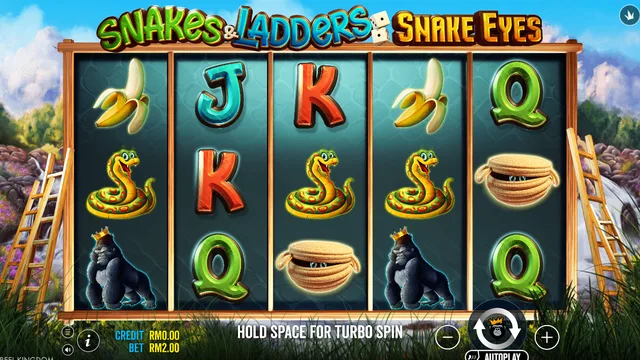 Skrin permainan Snakes & Ladders - Snake Eyes di Pragmatic Play BolehSpin