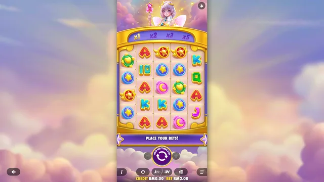 Skrin permainan Starlight Wins di Pragmatic Play BolehSpin