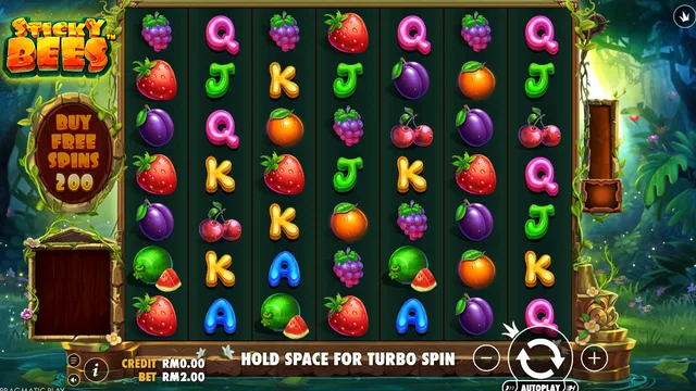 Skrin permainan Sticky Bees di Pragmatic Play BolehSpin