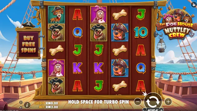 The Dog House - Muttley Crew game screen on Pragmatic Play at BolehSpin
