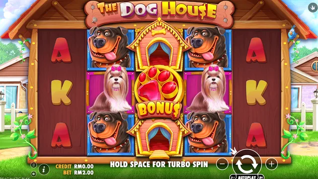 The Dog House game screen on Pragmatic Play at BolehSpin