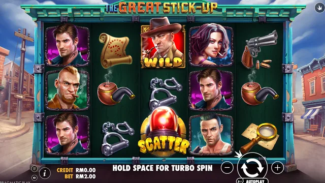Skrin permainan The Great Stick-up di Pragmatic Play BolehSpin
