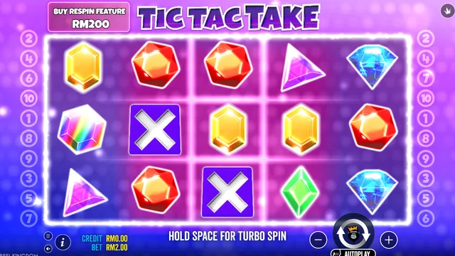Tic Tac Take game screen on Pragmatic Play at BolehSpin