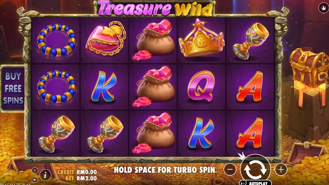 Treasure Wild game screen on Pragmatic Play at BolehSpin