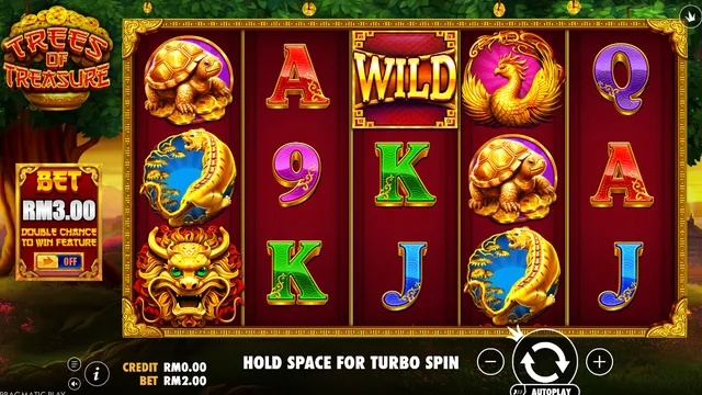 Skrin permainan Trees of Treasure di Pragmatic Play BolehSpin
