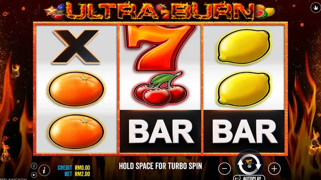 Skrin permainan Ultra Burn di Pragmatic Play BolehSpin