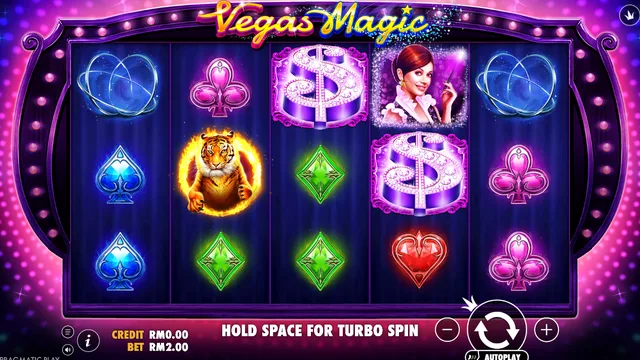 Vegas Magic game screen on Pragmatic Play at BolehSpin