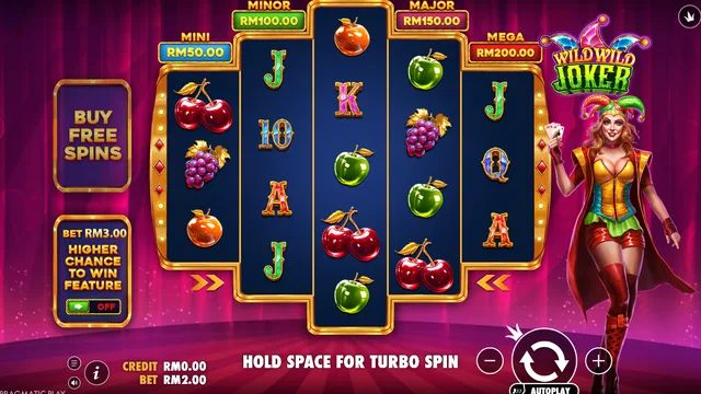 Wild Wild Joker game screen on Pragmatic Play at BolehSpin