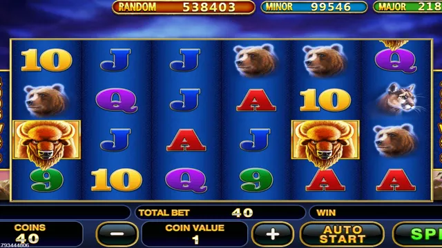 Skrin permainan Buffalo Blitz di Pussy888 BolehSpin