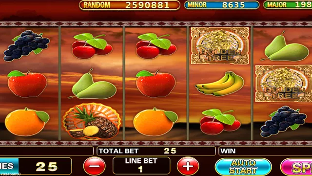 Skrin permainan Golden Tree di Pussy888 BolehSpin
