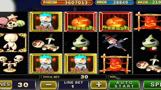 Halloween Party game screen on Pussy888 at BolehSpin