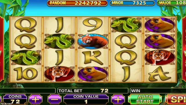 Skrin permainan Lucky Panda di Pussy888 BolehSpin