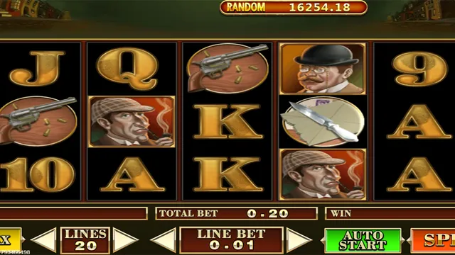 Sherlock Mystery game screen on Pussy888 at BolehSpin