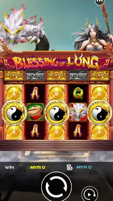BolehSpin UU Slots 里的 Blessing of Long 游戏画面