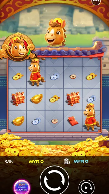 Blessing of the Fortune Horse game screen on UU Slots at BolehSpin