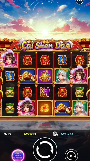 Skrin permainan Cai Shen Dao di UU Slots BolehSpin