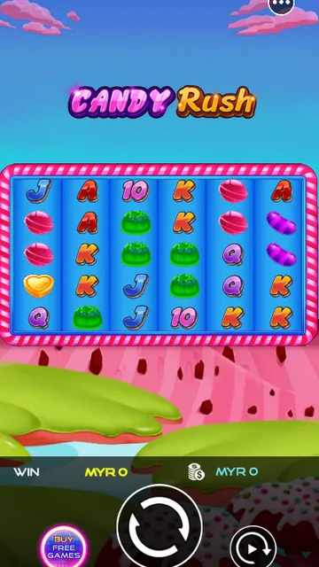 BolehSpin UU Slots 里的 Candy Rush 游戏画面