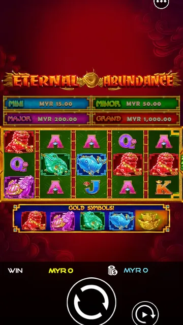 Skrin permainan Eternal Abundance di UU Slots BolehSpin