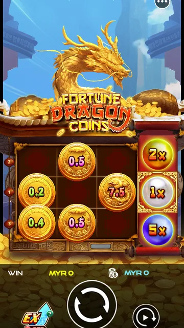 Fortune Dragon Coins game screen on UU Slots at BolehSpin