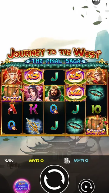 Journey to the West The Final Saga game screen on UU Slots at BolehSpin