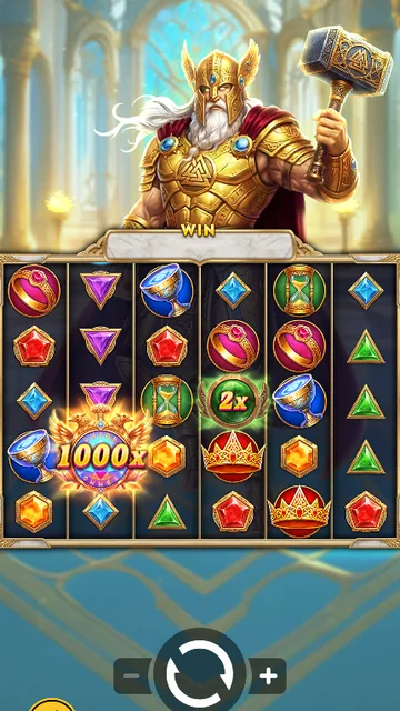 Legend of Thor 1000 game screen on UU Slots at BolehSpin