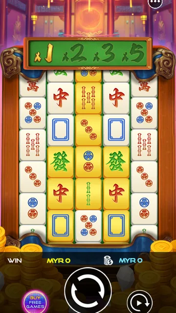 Skrin permainan Mahjong Wilds 2 di UU Slots BolehSpin