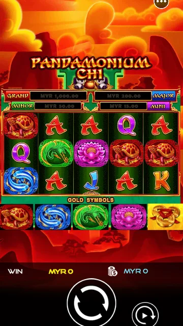 Pandamonium Chi game screen on UU Slots at BolehSpin