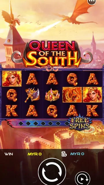 Queen of The South game screen on UU Slots at BolehSpin