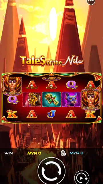 Skrin permainan Tales of The Nile di UU Slots BolehSpin