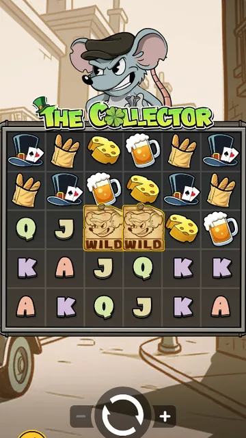 Skrin permainan The Collector di UU Slots BolehSpin