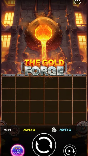 Skrin permainan The Gold Forge di UU Slots BolehSpin