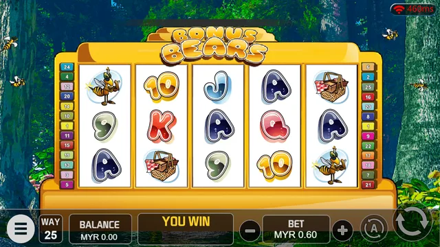 BONUSBEAR game screen on V-Power at BolehSpin