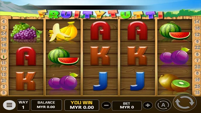 Fruity Tutti game screen on V-Power at BolehSpin