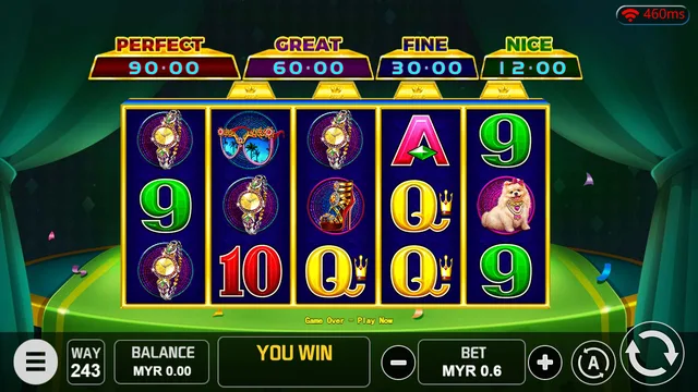GOLD BONANZA game screen on V-Power at BolehSpin