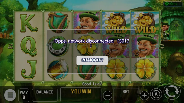 Skrin permainan Lucky shamrock di V-Power BolehSpin