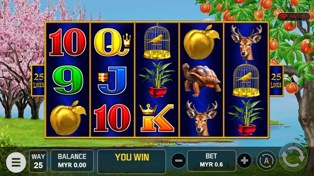 Peace Long Life game screen on V-Power at BolehSpin
